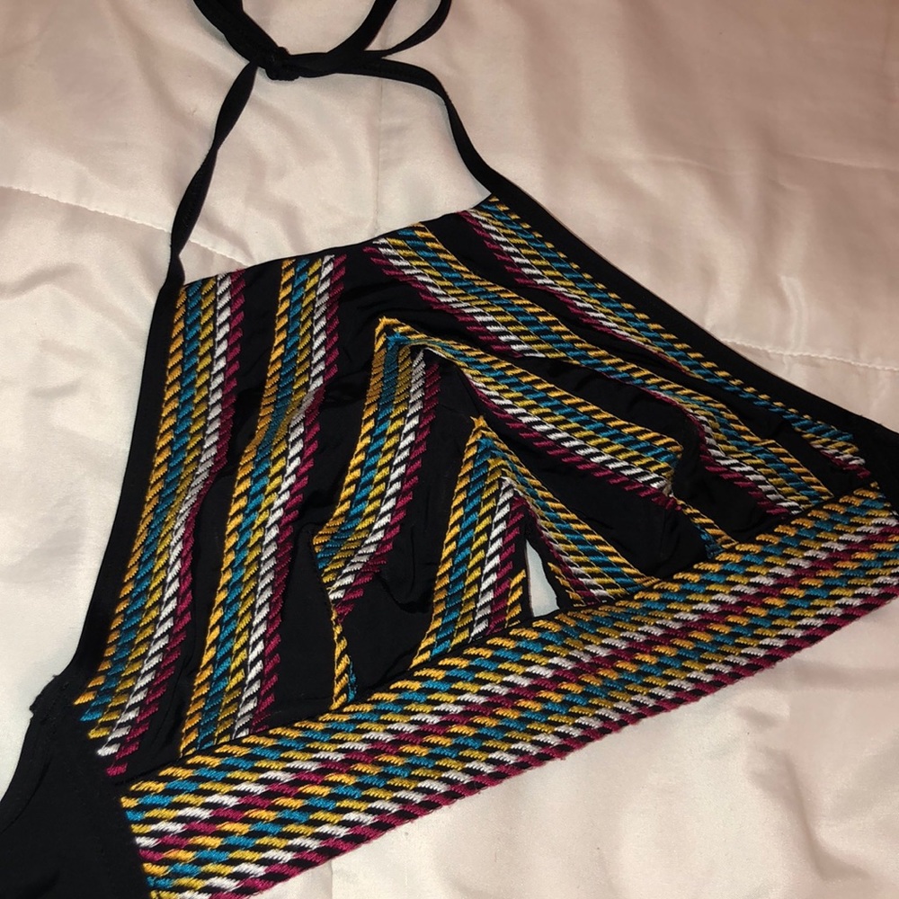 High Neck Swim Top